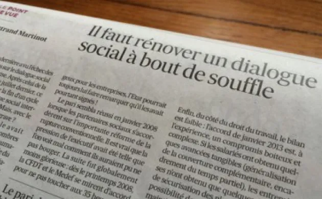 Il faut rénover un dialogue social à bout de souffle
