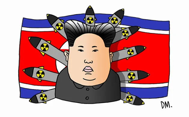 Portrait of Kim Jong-un - Supreme Leader of the Democratic People's Republic of Korea