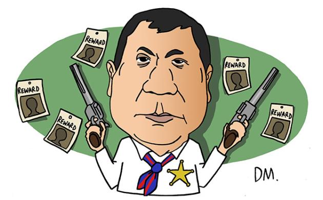 Portrait de Rodrigo Duterte - Président des Philippines
