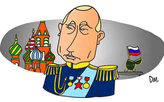 Portrait de Vladimir Poutine - Président de la Fédération de Russie