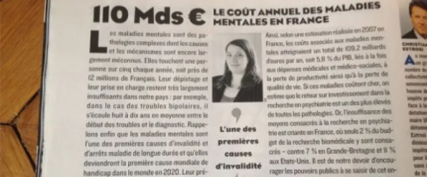 110 milliards d’euros : le coût annuel des maladies mentales en France