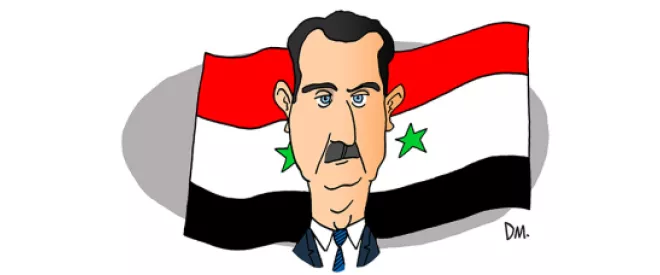 Portrait of Bashar al-Assad - President of the Syrian Arab Republic