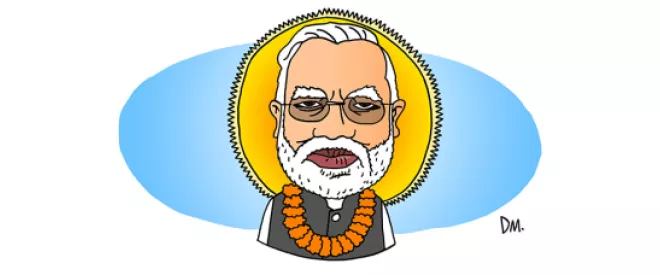 Portrait of Narendra Modi - Prime Minister of India